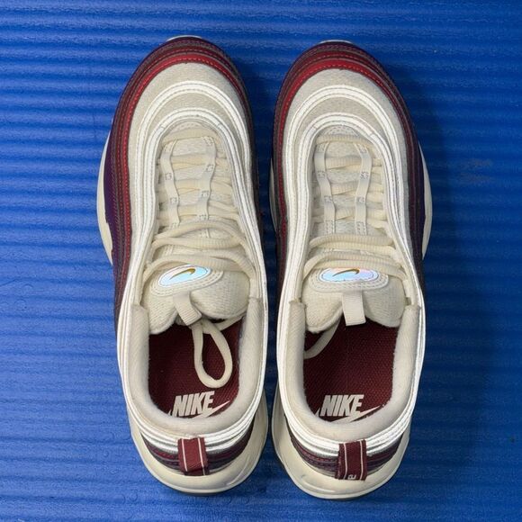 Size 9- Women’s Nike Air Max 97 Shoes DQ8582-600 Dark Beetroot/Pomegranate - Picture 5 of 8